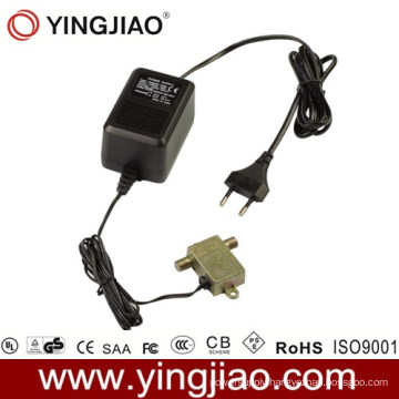 15W AC DC Plug in CATV Power Adapter with CE